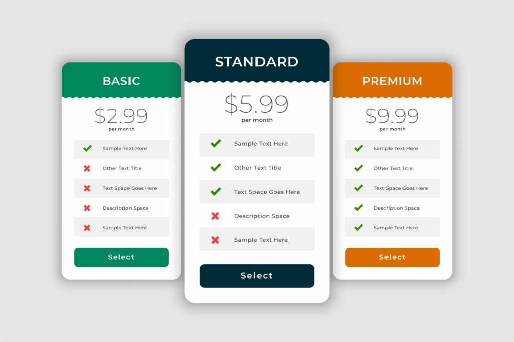 Pricing Table